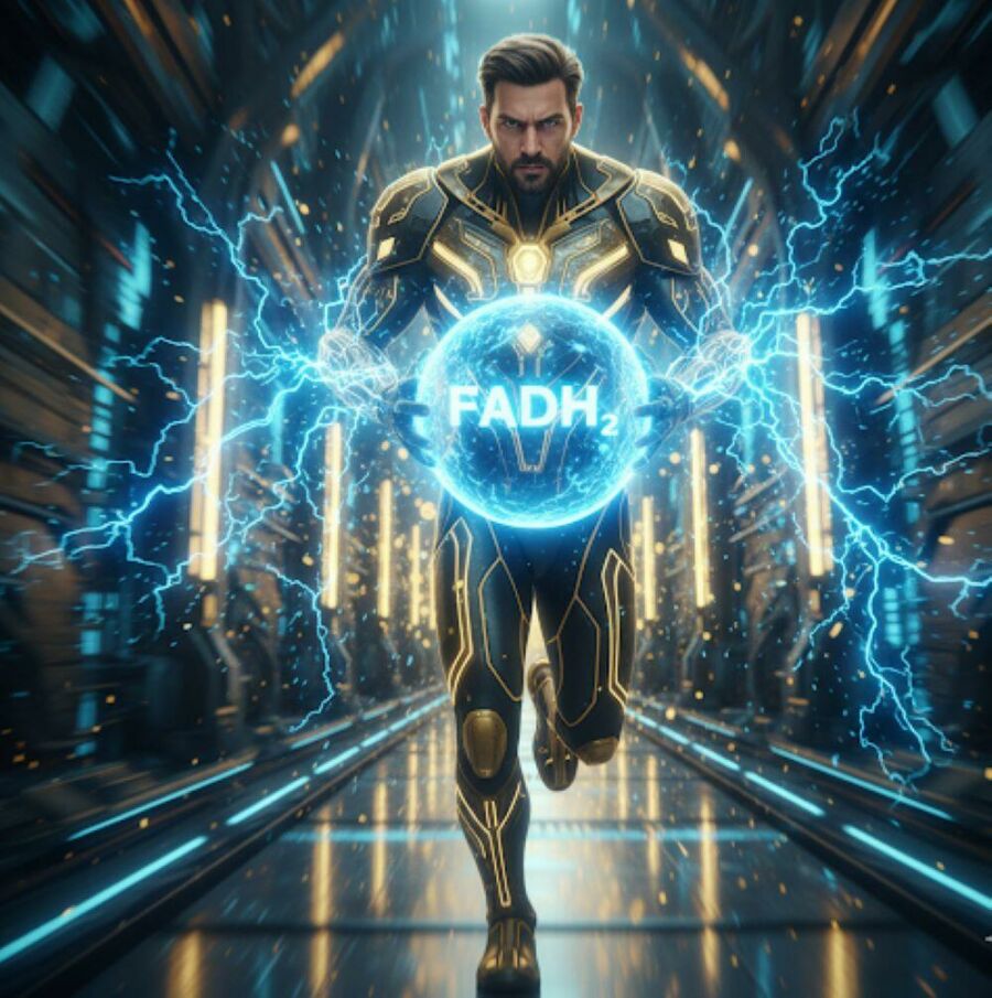 Imagem Novo-power-up-desbloqueado-FADH₂- o-orbe-azul-da-eletricidade-celular